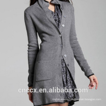 15STC3003 long cardigan pure cashmere coat